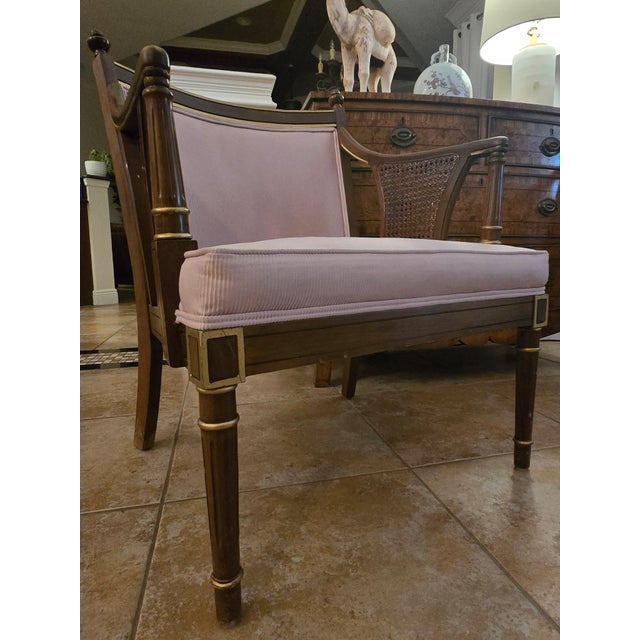 Mid 20th Century Pair of Vintage Louis XVI Style Armchairs For Sale - Image 5 of 18