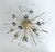 Fabio Ltd 21st Century Mezzo Satin Brass Clear Murano Flush Mount by Fabio LTD For Sale - Image 4 of 7