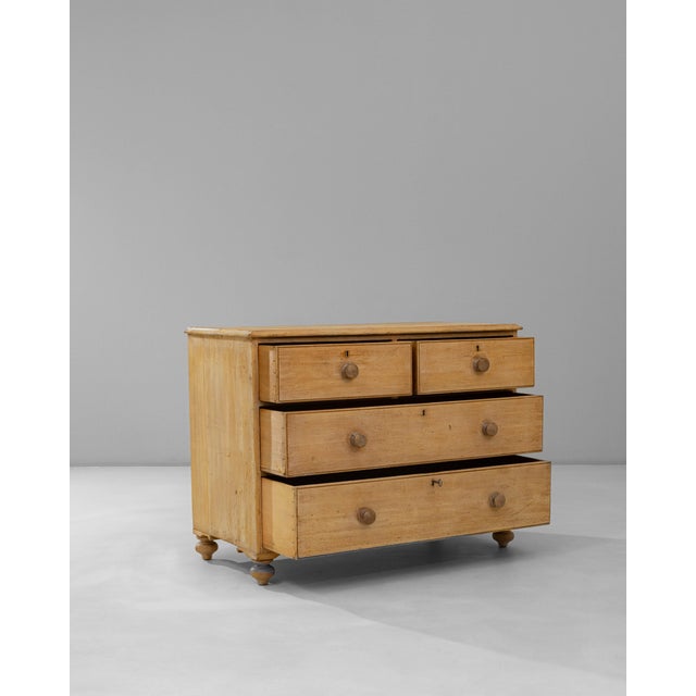 19th Century English Wooden Chest Of Drawers For Sale In Greensboro - Image 6 of 18