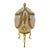 2005 Vintage Fabergé Egg Style XXXXL Pierre Lorren Natural Egg Hand Carved Faberge Style Music Austrian Crystal Pure Gold Deco Handmade 5.1" X 5.9" For Sale