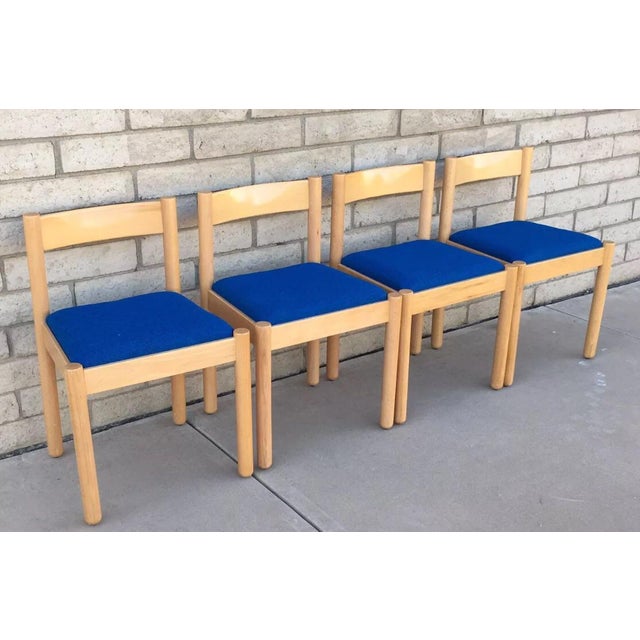 Vintage Danish Modern Beechwood Dining Chairs - Set of 4 ...