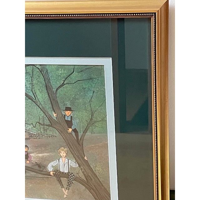 P. Buckley Moss "Concord Bridge" Signed Lithograph 63/1000 Framed Matted For Sale - Image 10 of 17