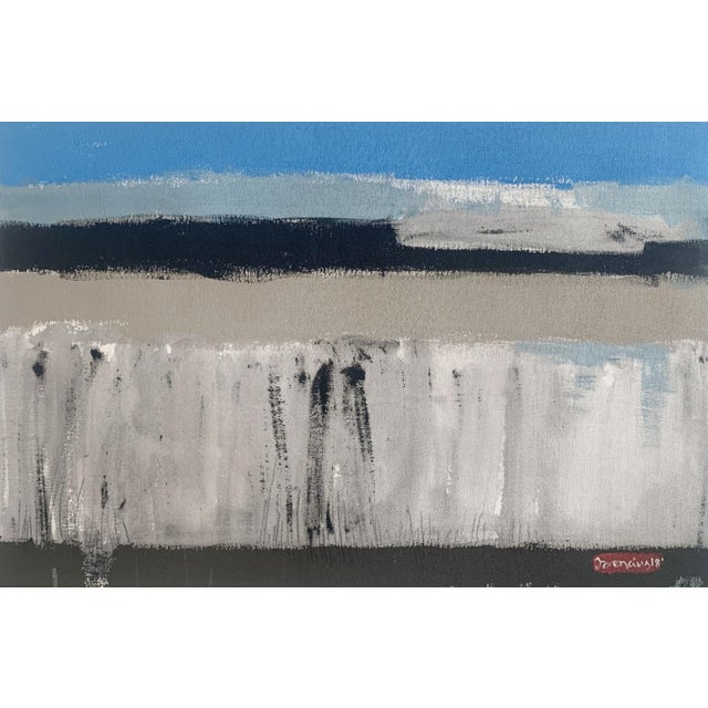 Beige Jarosław Romaniuk, The River Bug IX, Acrylics on Canvas Mounted on Board, 2018 For Sale - Image 8 of 8