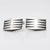 1970s 1970s Pair of Tono De Taxco Peidra Negra Sterling Silver & Onyx Modernist Cufflinks For Sale - Image 5 of 10