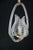 1940s Elgant Transparent Art Decò Barovier E Toso Pendant Light Murano Glass For Sale - Image 9 of 12