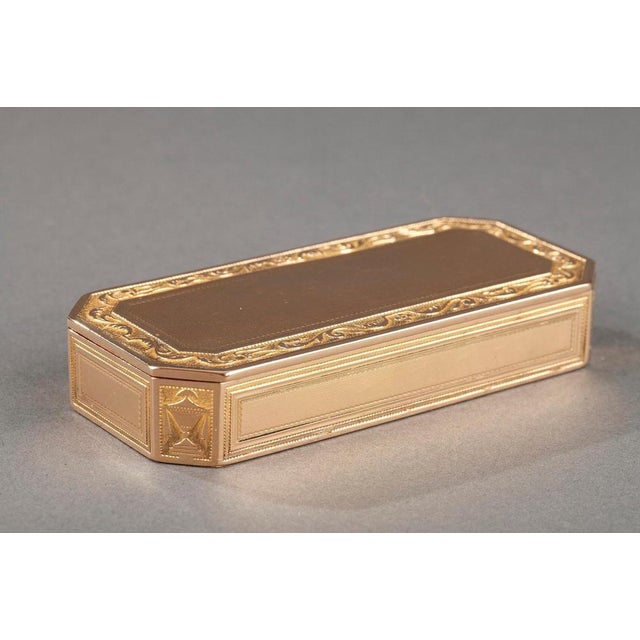 Gold Box with Cut Sides, 1790s For Sale - Image 3 of 12