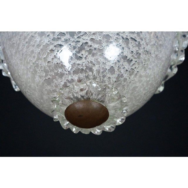 Vintage Italian Murano Glass Pendant Light, 1930s For Sale - Image 9 of 14