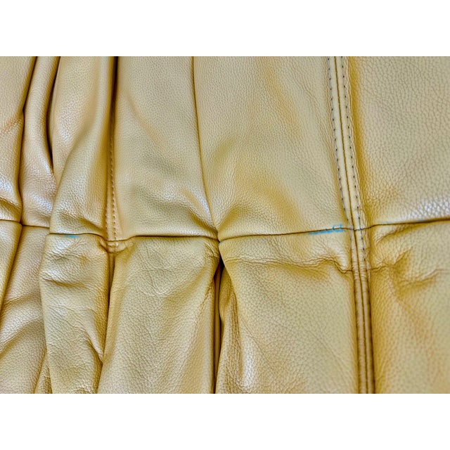 2000 - 2009 Ligne Roset Togo Armless Leather Loveseat For Sale - Image 5 of 7