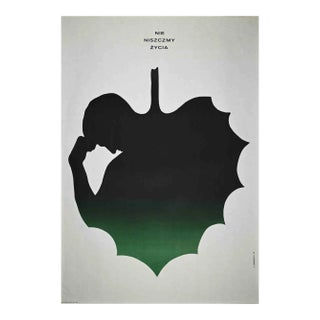 Unknown Niszczmy Zycia Poster, Vintage Offset Print, 1975 For Sale