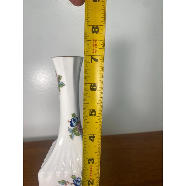 Vintage Aynsley Pembroke Floral Bird Bud Vase 7''fine Bone China Made in England For Sale - Image 9 of 10