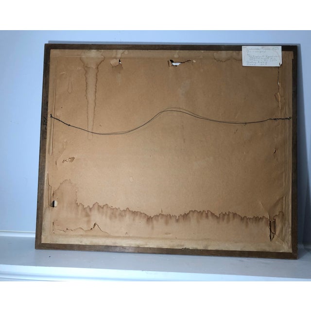 Early 20th Century Early 20th Century Antique Oil on Canvas Board Painting For Sale - Image 5 of 9