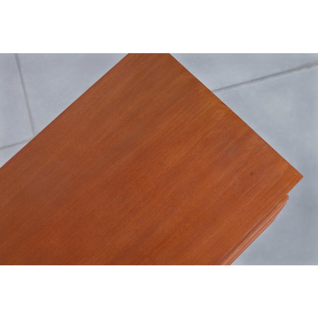 Mid-Century Modern German Teak and Chrome Executive Desk For Sale - Image 15 of 15