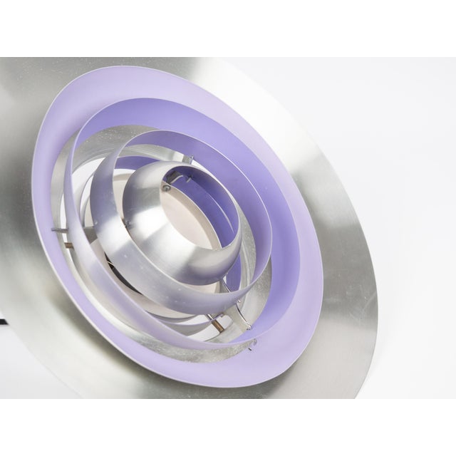 Silver Vintage Danish P376 Pendant Lamp by Fabricius Kastholm for Nordisk Solar, 1964 For Sale - Image 8 of 13