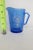 Shirley Temple Cobalt Blue Hazel Atlas Glass Milk Creamer Pitcher For Sale In Miami - Image 6 of 12