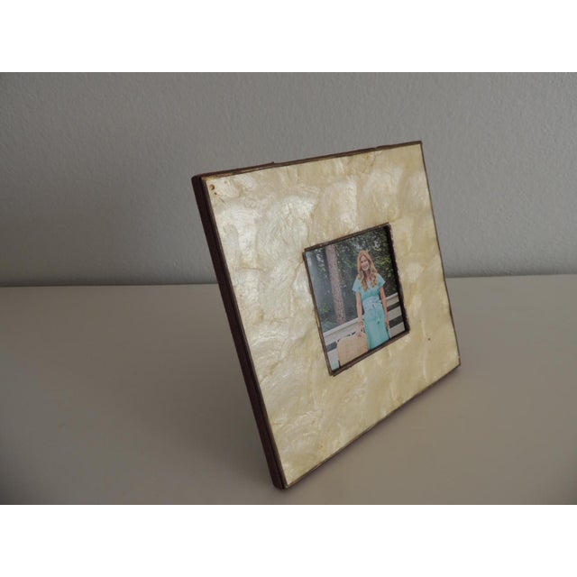 Square Capiz Shells Square Picture Frame | Chairish
