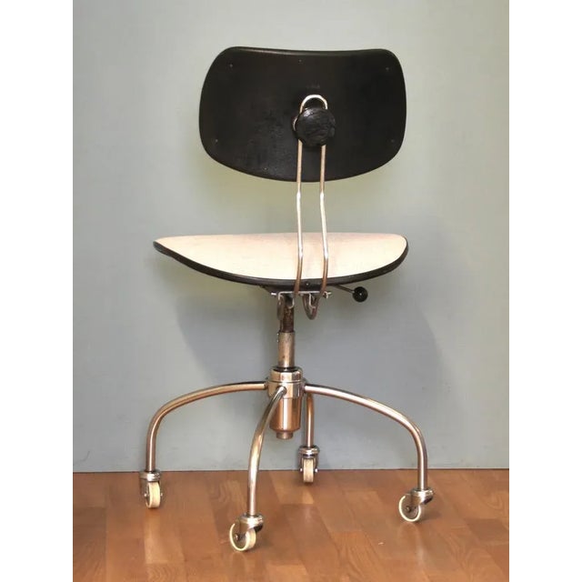 Egon Eiermann Adjustable Swivel Chair by Egon Eiermann for Wilde & Spieth, 1960s For Sale - Image 4 of 12