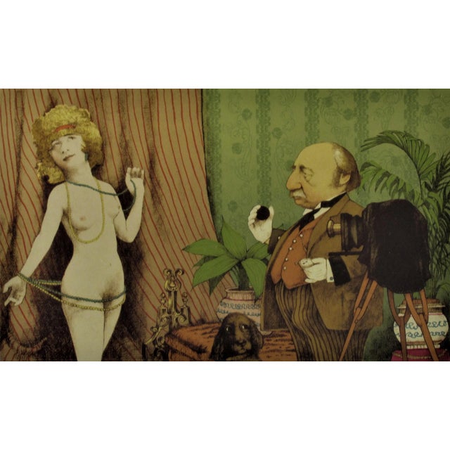 This artwork "The Photographer II" c.1990 is an original color seigraph on Bristol paper by noted American artist Charles...