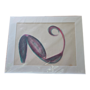 Vintage Mid Century Modern Signed Abstract Painting