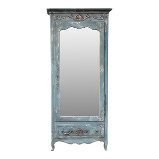 Ethan Allen Country French Mirrored Armoire For Sale