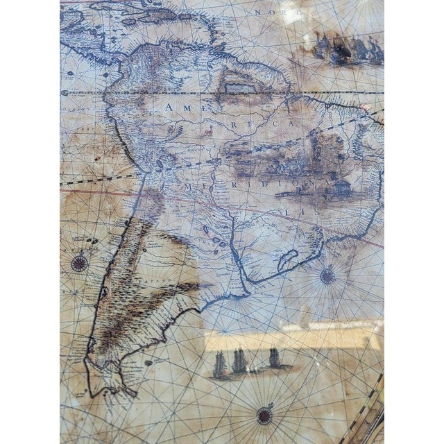 1864 Map of the World 1648 Roberts Maps 2018 Limited Edition Print 6 of 100 For Sale - Image 13 of 18