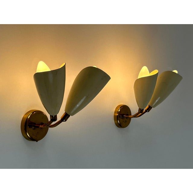 Mid-Century Modern Wall Lamps, Italy, 1950s, Set of 2 For Sale - Image 16 of 18