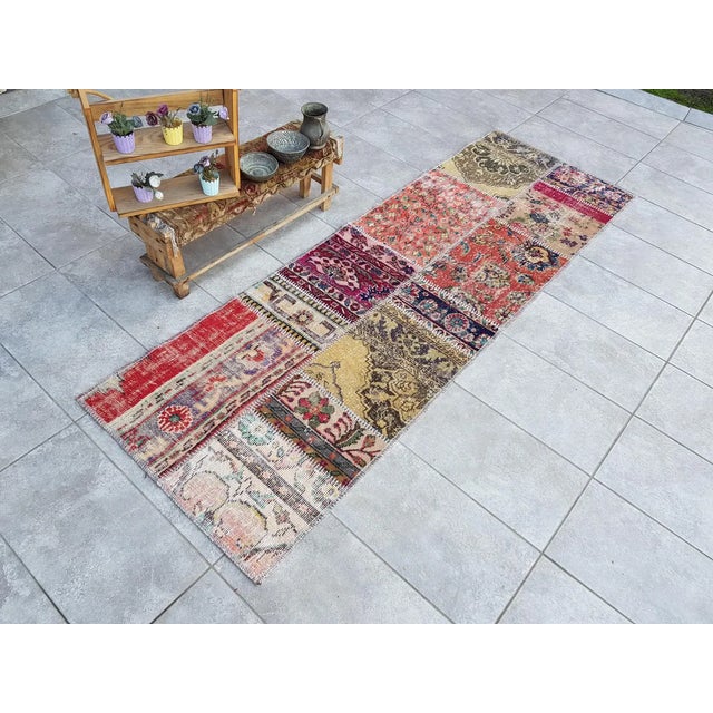 Turkish Vintage Wool Anatolian Carpet For Sale - Image 3 of 10