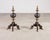 Pair of Dutch Baroque Style Iron Brass Andirons For Sale - Image 18 of 18