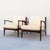1960s Restored Ib Kofod-Larsen for Selig Danish Modern Sculptural "Blade" Lounge Chairs in Leather For Sale - Image 18 of 18