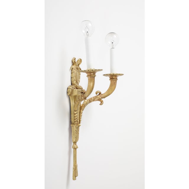 1950's French Bronze Sconces - a Pair For Sale - Image 14 of 14