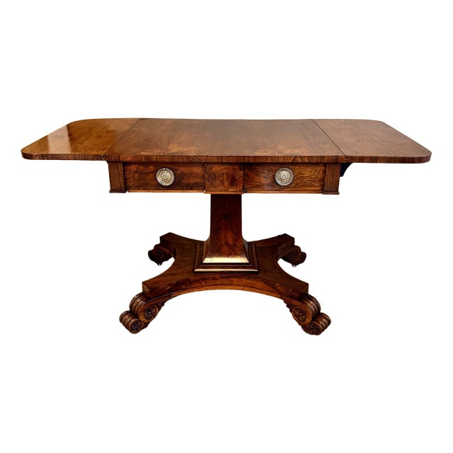 Antique Regency Rosewood Sofa Table, 1820s For Sale