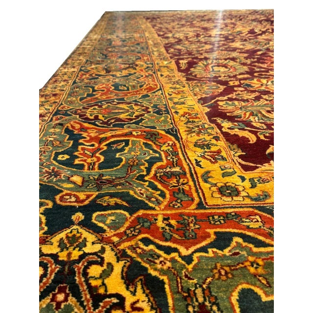 Pasargad DC Fine Hand Knotted Agra Rug For Sale - Image 11 of 13