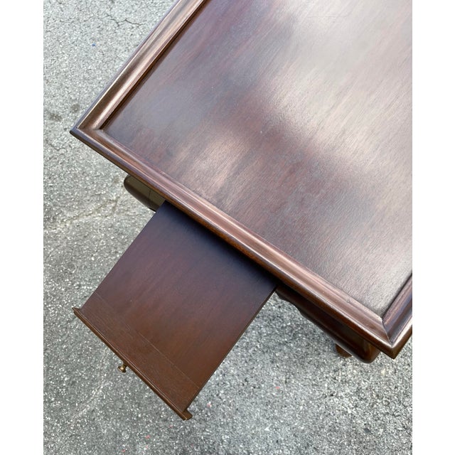 Brown Custom Benchmade Tea Table For Sale - Image 8 of 9