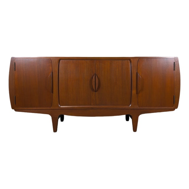 Vintage Mid Century Modern Teak Sideboard / Buffet Designed by Johannes Andersen, Attributed For Sale
