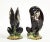 Unusually eccentric vases in the form of black mussel shells resting on a bed of seaweed and a scallop shell. Caldas da...