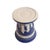 Pristine Vintage Wedgewood Cobalt Blue Jasperware Trumpet Frog Vase Circa 1969 For Sale - Image 10 of 13