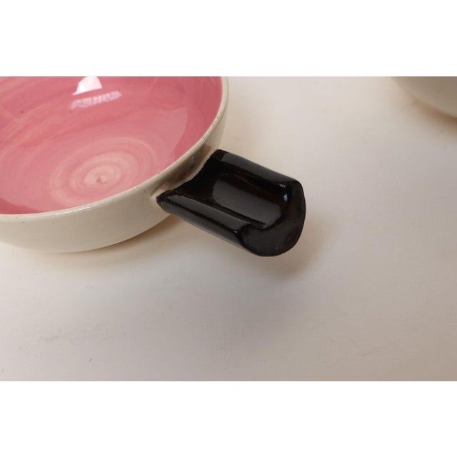 Set of Four Vintage Green and Pink Ceramic Ramekins/Ashtrays by Charles Wilton For Sale - Image 14 of 16