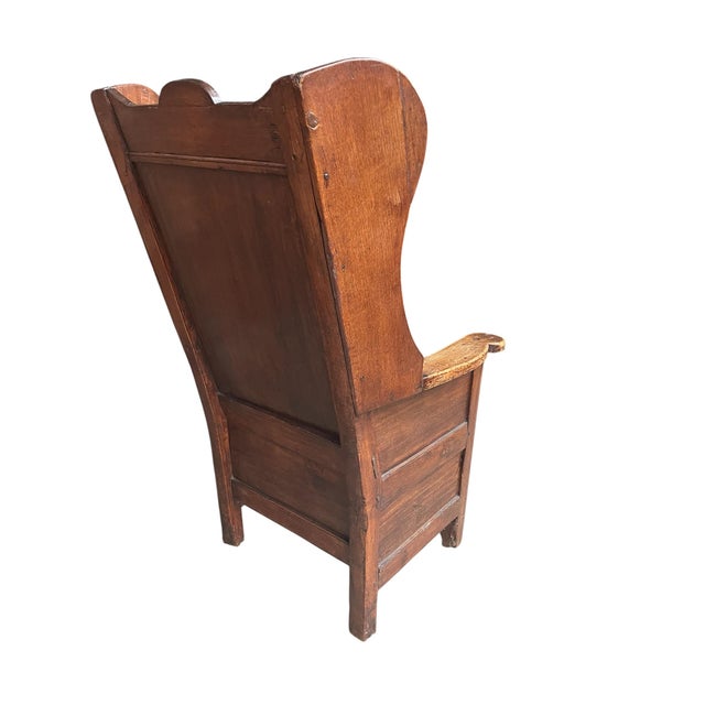 Antique English Lambing Chair, 1800s For Sale - Image 3 of 6