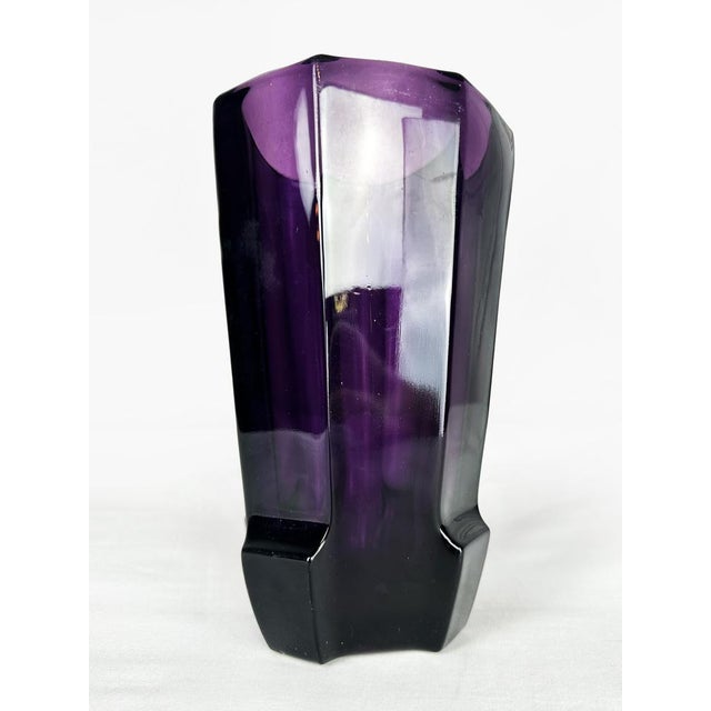 Vintage Art Deco Moser Glass Vase by Josef Hoffmann, 1920s For Sale - Image 14 of 17