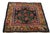 1910s Antique Tibetan Geometric Green and Red Wool Floral Rug For Sale - Image 5 of 7