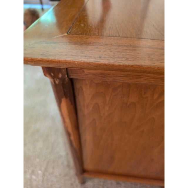 Mid-Century Modern Tomlinson "Sophisticate" Pecan & Butternut Dresser Bachelor's Chest For Sale - Image 6 of 16