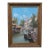 Russian Vasily Gribennikov Venice Italy Canal Cityscape Oil Painting 33" For Sale