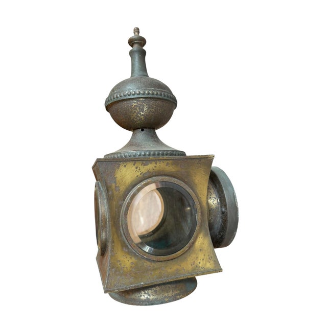 Vintage Outdoor Wall Sconces With Original Patina - A Pair For Sale In Los Angeles - Image 6 of 10