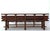 Antique 111" Elm Wood Bench With Tiered Backrest For Sale - Image 9 of 13
