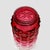 Late 19th Century Victorian Cranberry Glass Sugar Caster Shaker 5.5” - Geometric Quilted Mold For Sale - Image 5 of 6