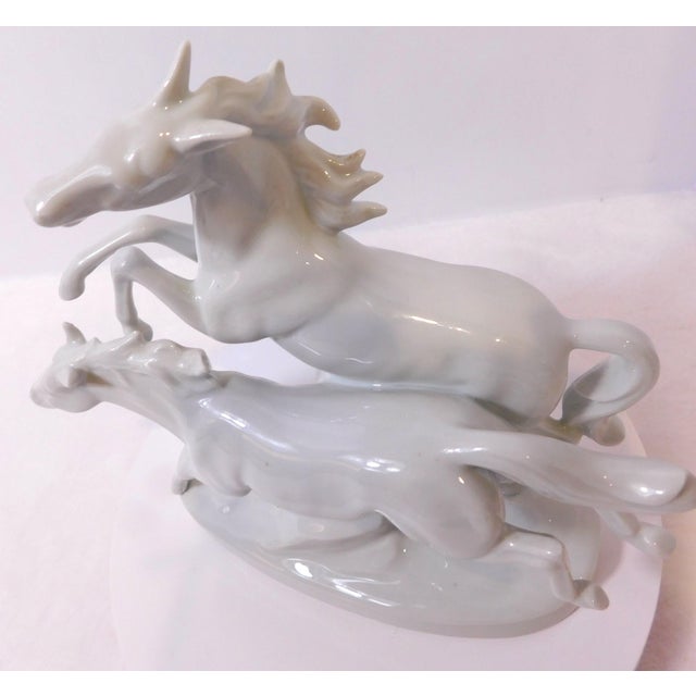 Carl Scheidig Galloping Horses – Gräfenthal German Porcelain Sculpture For Sale - Image 9 of 18