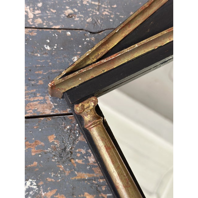 Gold Vintage Architectural Portico Framed Mirror by Palladio, Made in Italy, Circa 1950s-60s For Sale - Image 8 of 9