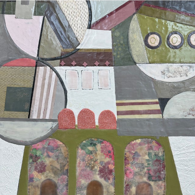 Passages by Therese Cook Encaustic on wood, 36" x 36"