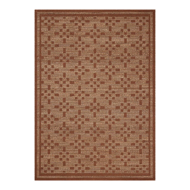 Chris Loves Julia x Loloi Judy Natural / Spice 2'-6" x 7'-6" Runner Rug For Sale