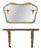 Art Deco Console Table with Matching Mirror, 1930s For Sale
