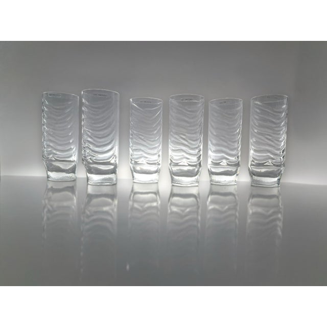 Crystal Highball Glasses by Fabio Frontini for Arnolfo Di Cambio, 1970s, Set of 6 For Sale - Image 10 of 10